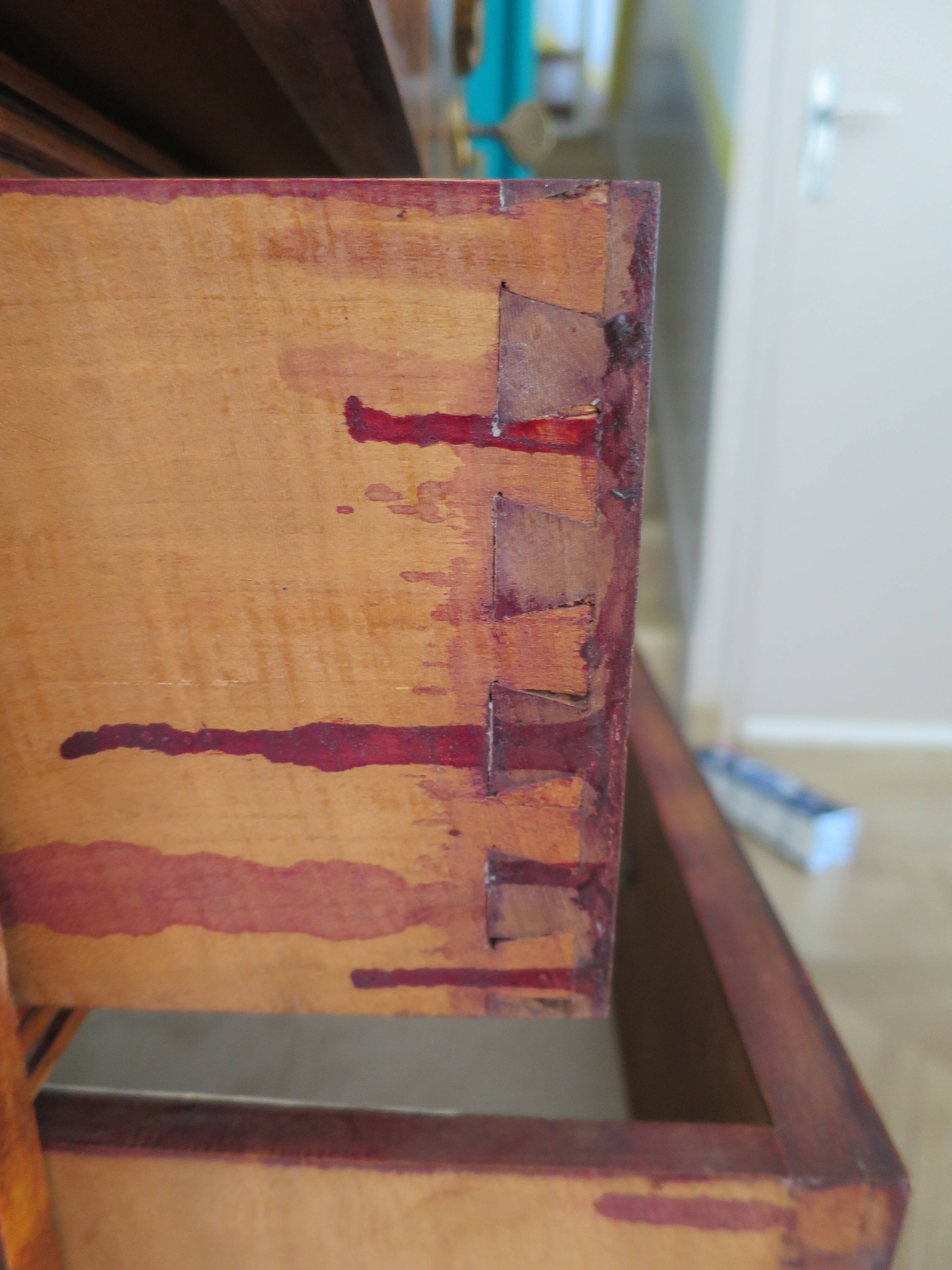 console-style empire/restauration-à crosses-fond de miroir-pieds griffes