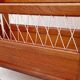 Coffre a jouets bois scoubidou vintage