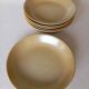 6 CNP Village stoneware skullcap plates