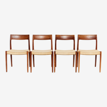 Dining chairs No.77 by Niels Otto Møller Rosewood for J.L. Møller