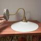 Applique murale en opaline blanche et terrazzo