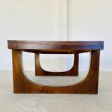 Table basse danoise en teck et céramique, années 1960