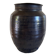 Vase en grès émaillé à couverte sombre. Monogramme JP Jacques Pouchain.