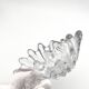 Ouraline Coupe Blown Glass Bohemia Shell Sculpture 1950