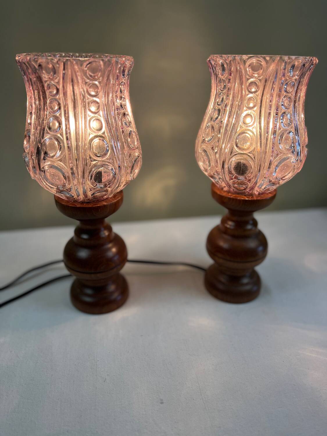 Art Deco bedside lamps