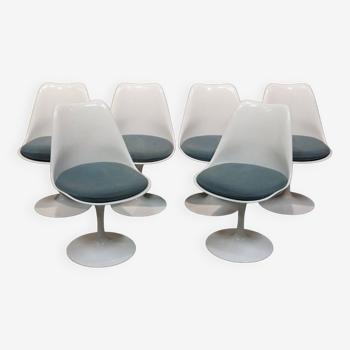 Eero saarinen & knoll international edition, 6 “tulip” chairs