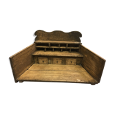 Shelf antique wooden grocery store