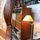 Brutalist olive wood mirror