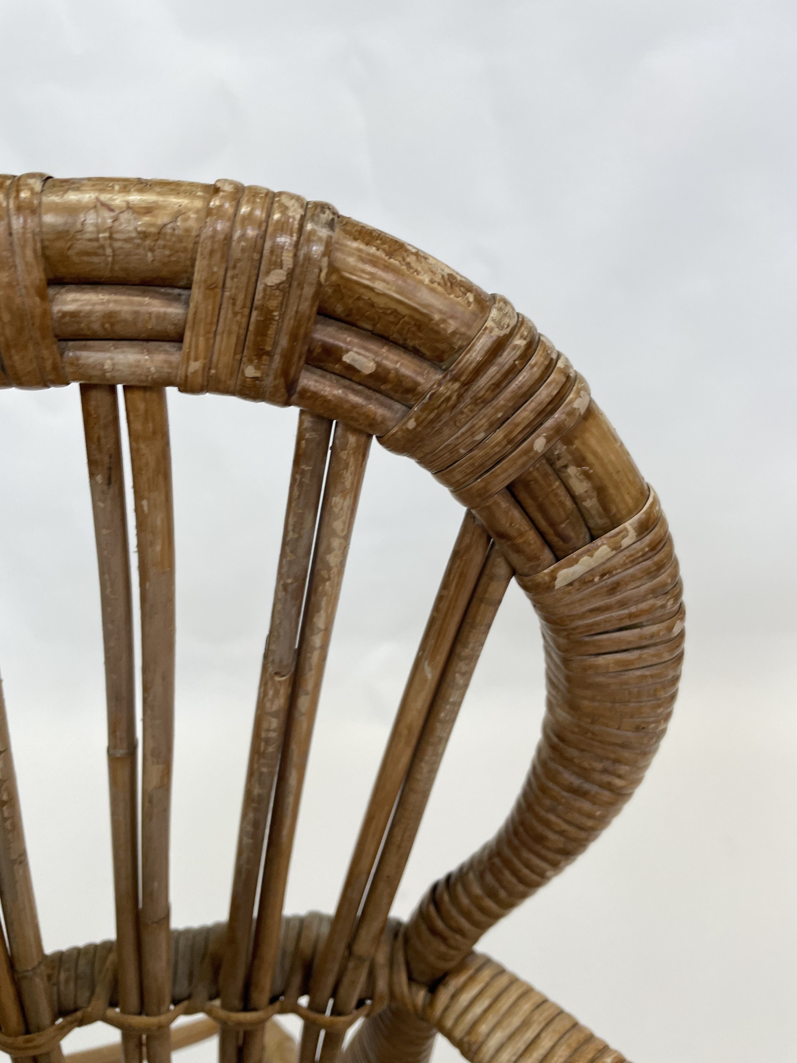 Vintage Rattan Sofa 1960s Belse 8 Design Rohe