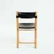 Chaises Ibisco en cuir et hêtre, Italie 1970, lot de 2