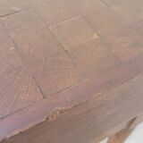 Butcher's block old wooden preparation table