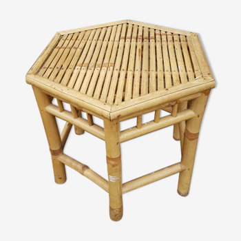 Table basse en bambou