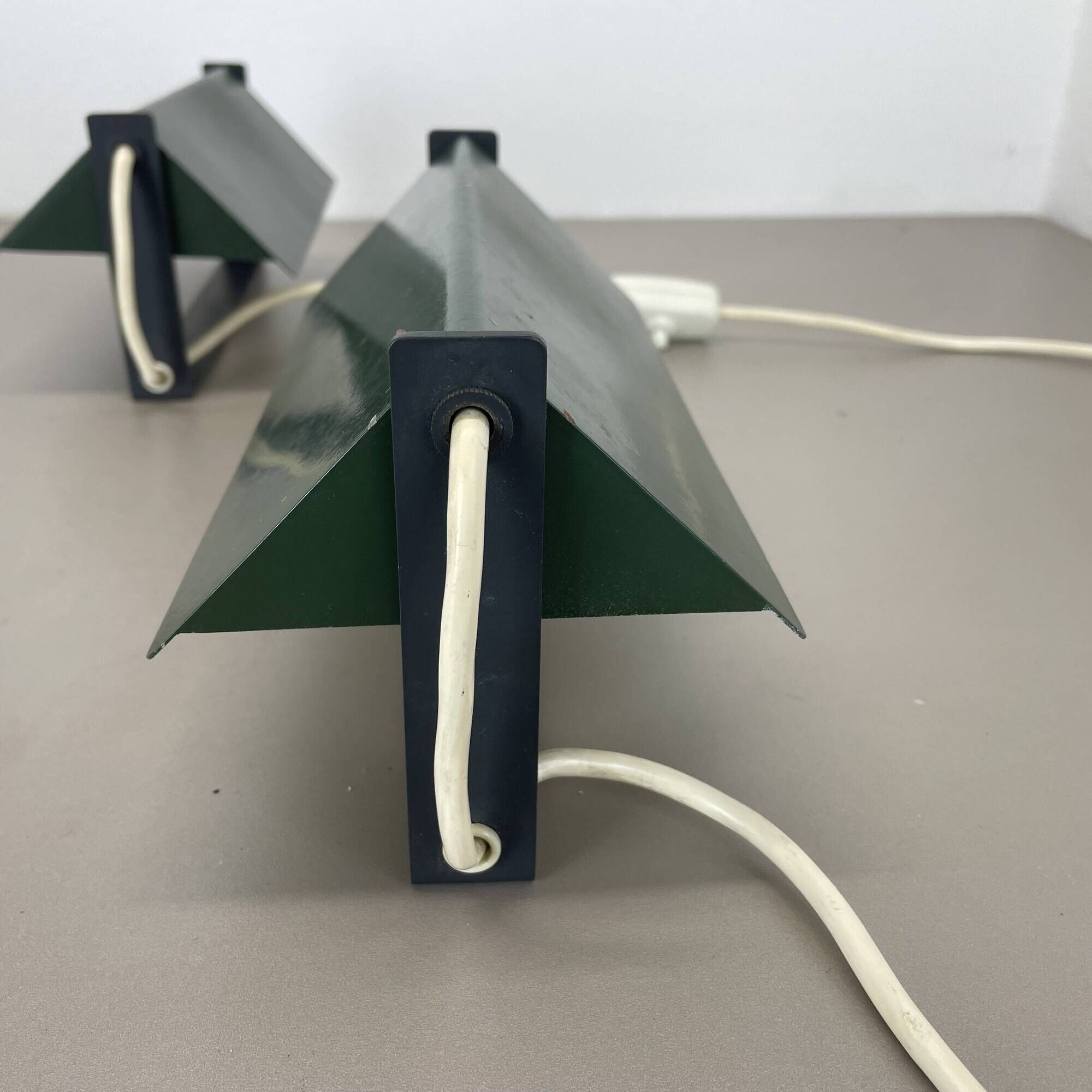 set of 2 cubic Charlotte Perriand LES ARCS Style Wall Lights, FRANCE 1960s
