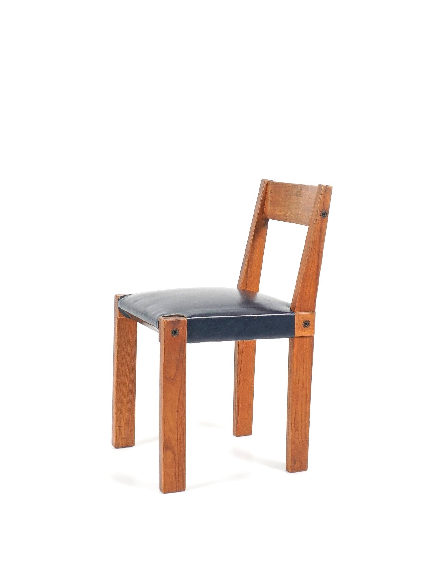 Pierre chapo - suite de 4 chaises mod. s24