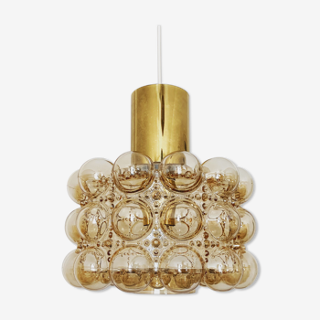 Bubble glass pendant lamp by Helena Tynell for Glashütte Limburg