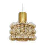 Bubble glass pendant lamp by Helena Tynell for Glashütte Limburg