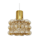 Bubble glass pendant lamp by Helena Tynell for Glashütte Limburg