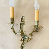 Louis XV gilt bronze wall lights with curved branches