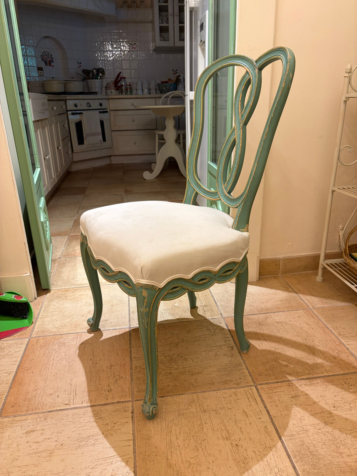 Chaises véranda turquoise