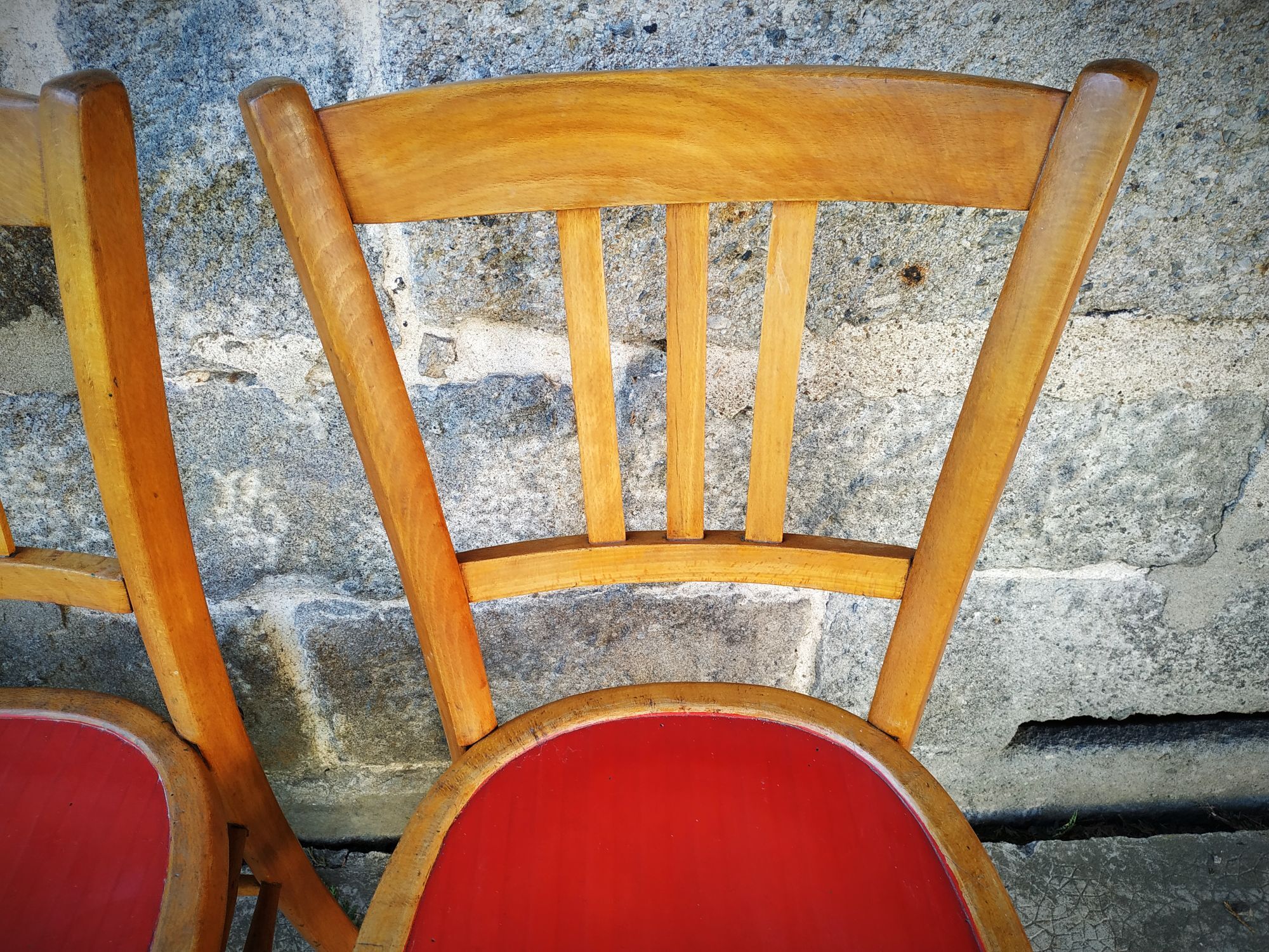 Set of four bistro chairs