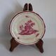Gien "Pink Landscape" original service: 2 cake plates + 8 dessert plates