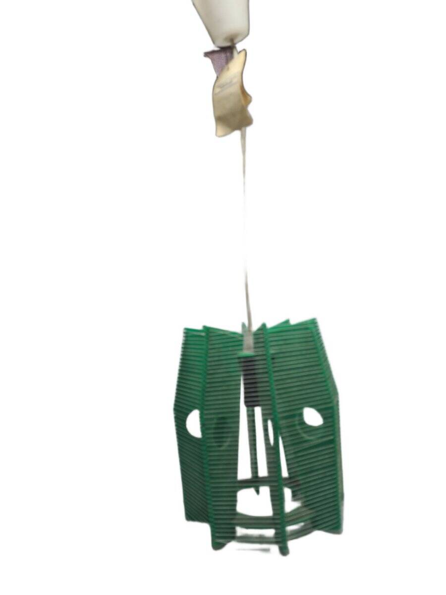 Vintage pendant lamp by Huta Sedzimira in Cracow, Poland, 1980s