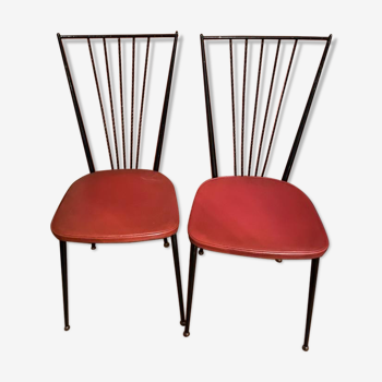 Paire de chaises années 60