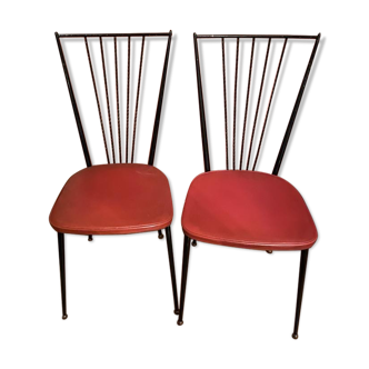 Paire de chaises années 60