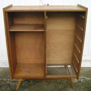 Chest of drawers with compass feet, 1 door and 6 drawers, 1960s