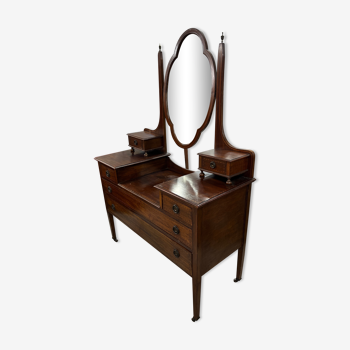 Vintage English mahogany dressing table