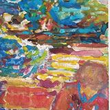 Pierre Lacroux (1909-1993) Gouache - 24 x 32 cm -landscape and character - 1978