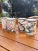 4 tasses japonaises Franklin Porcelain – Édition limitée 1981