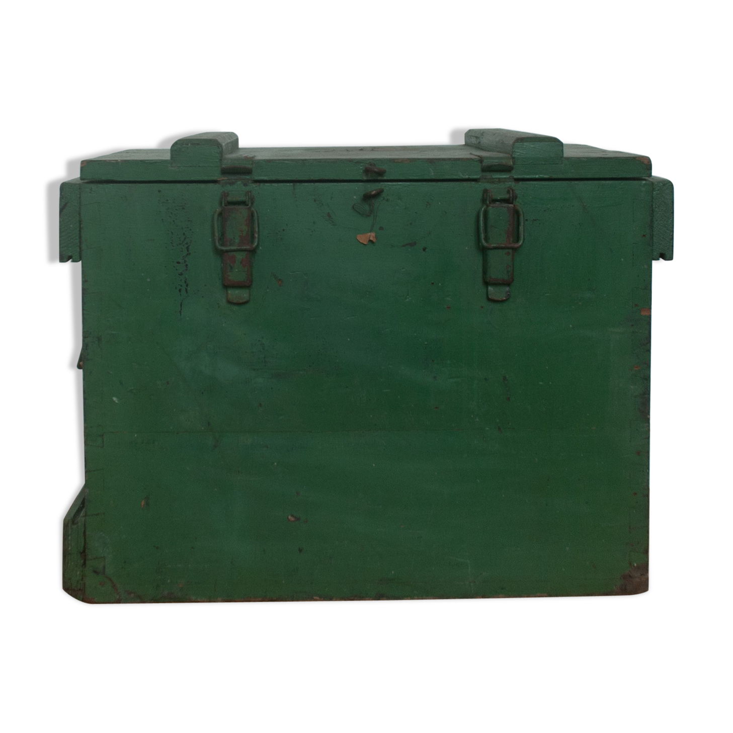 Green wooden box