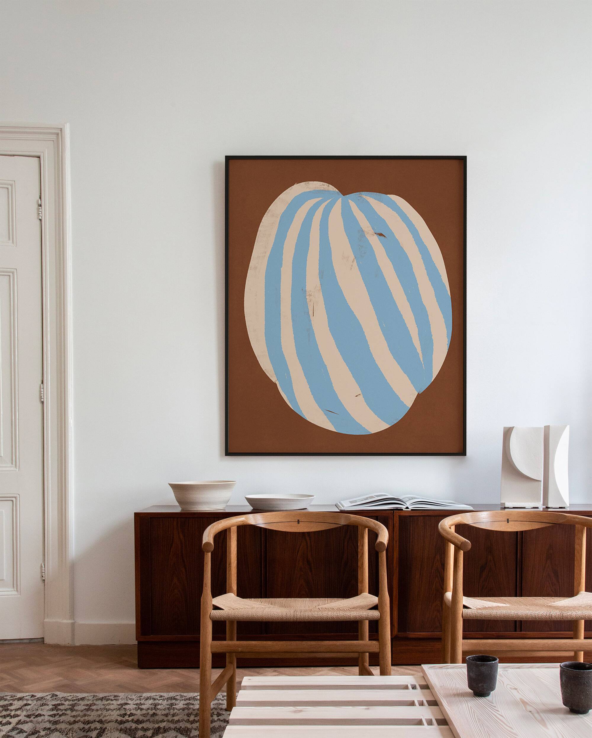 Peinture abstraite giclée, 50x70cm