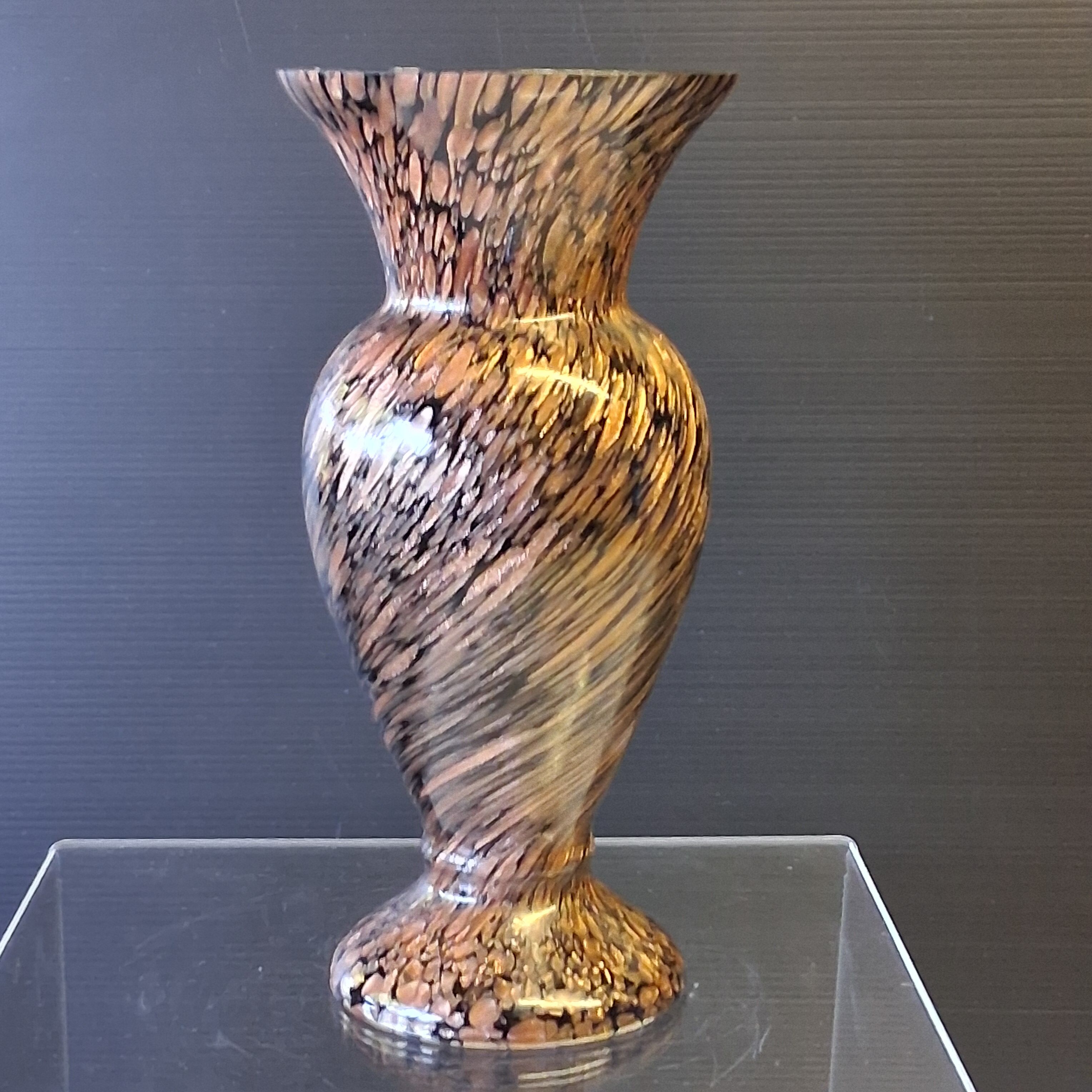 Black/brown vintage vase in very good condition.