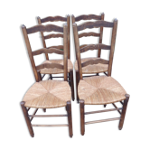 4 chairs old straw farm