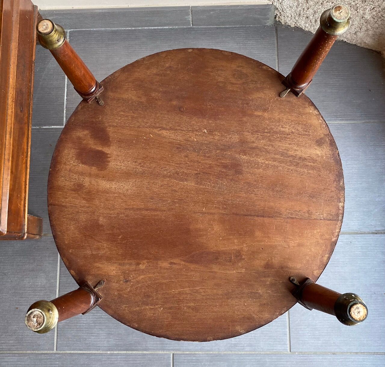 Louis XV-style hot water table in brace, early XX Century