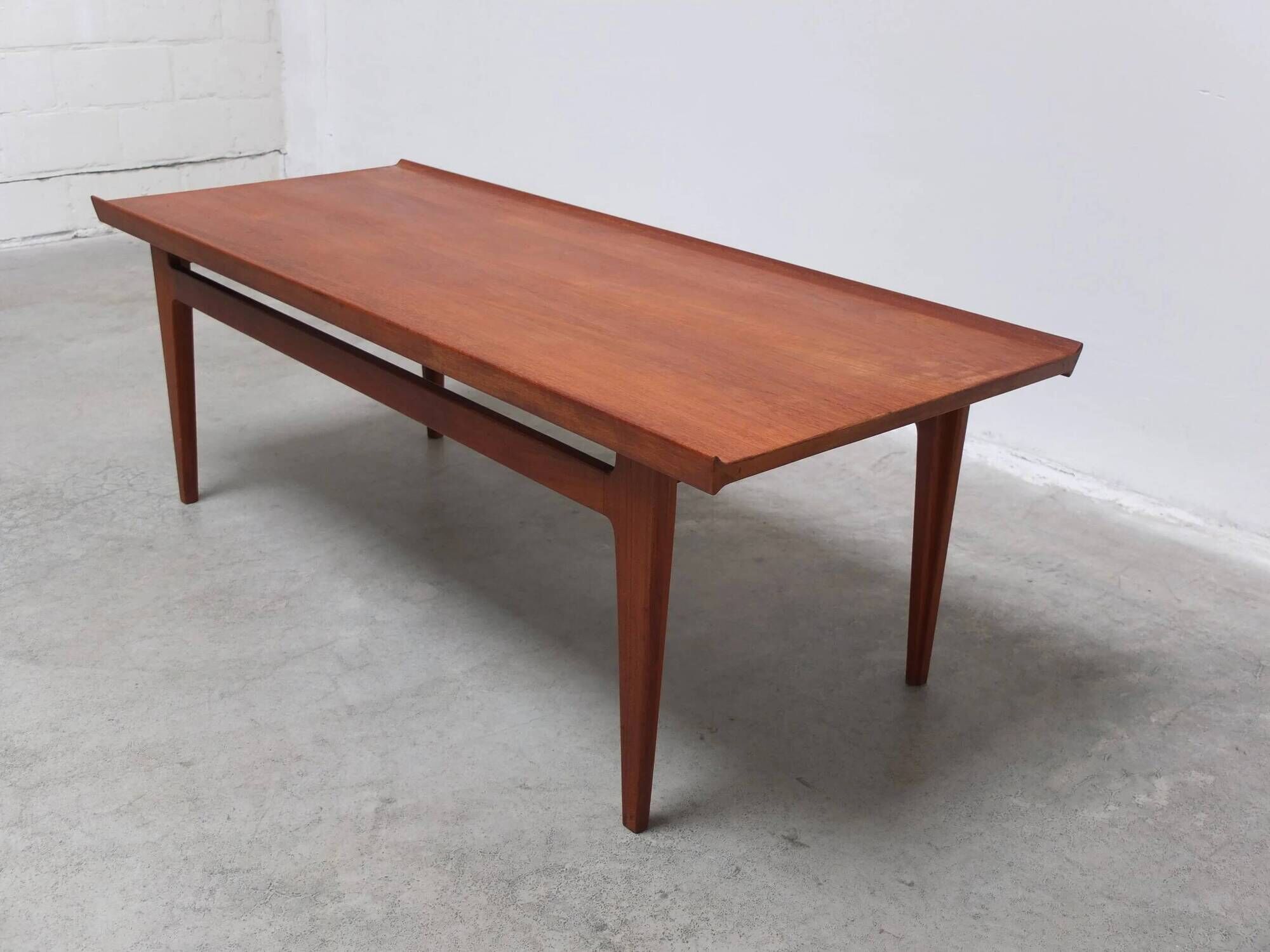 Danish coffee table in solid teak by Finn Juhl for France & Son, 1960s