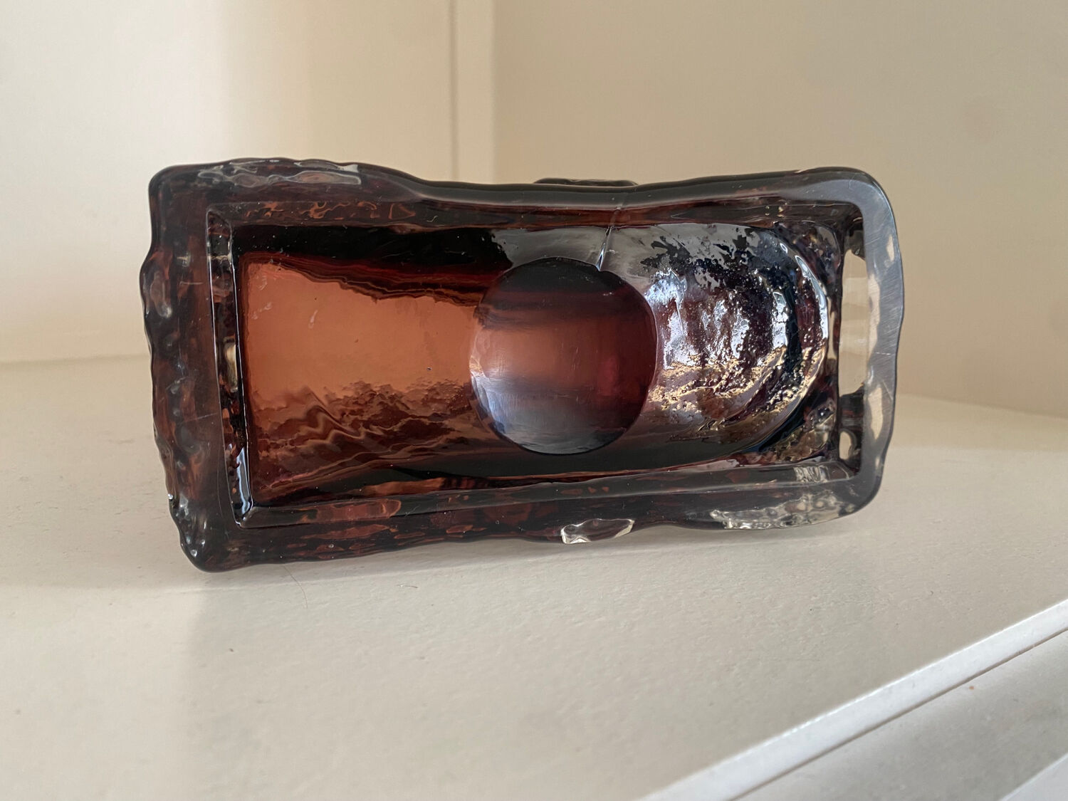 Vase Geoffrey Baxter Whitefriars purple glass 60s 70s