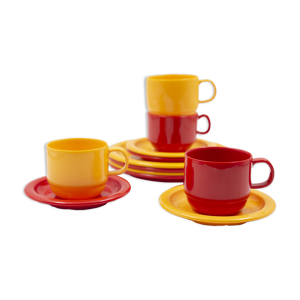 Vintage rouge / jaune