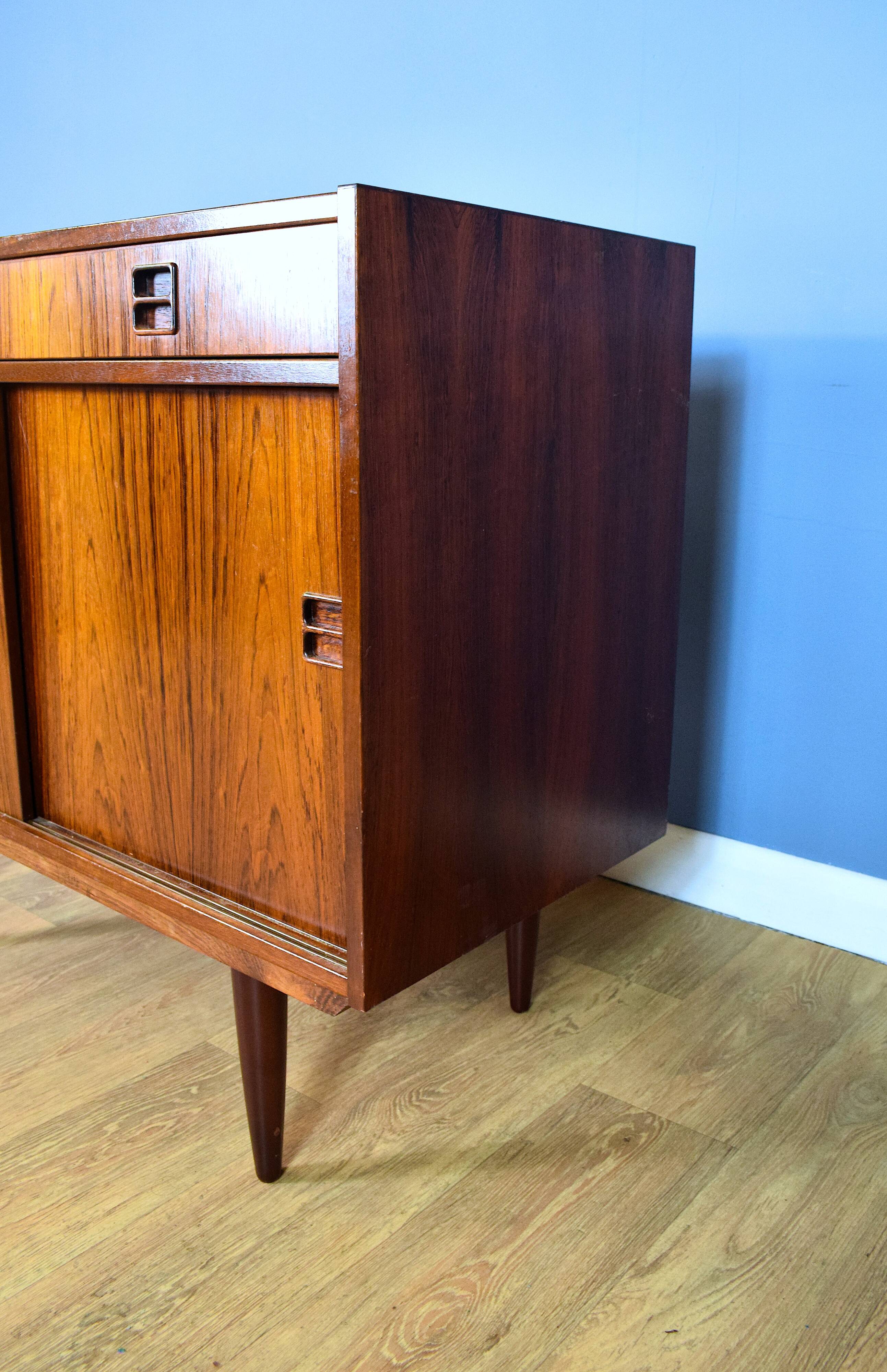 Rosewood two door sideboard 1960s