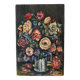 Oil on cardboard by JP Ducas still life with flowers 20th century