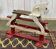 1950s wooden English rocking horse