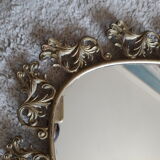 Miroir en metal doré 50x68cm