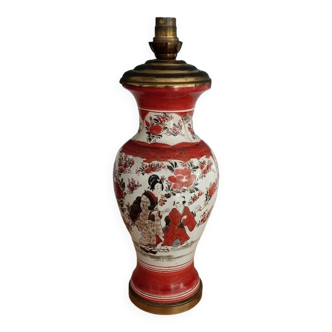 Japanese lamp base mounted as a lamp
