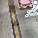 Table basse chrome laiton Romeo Rega