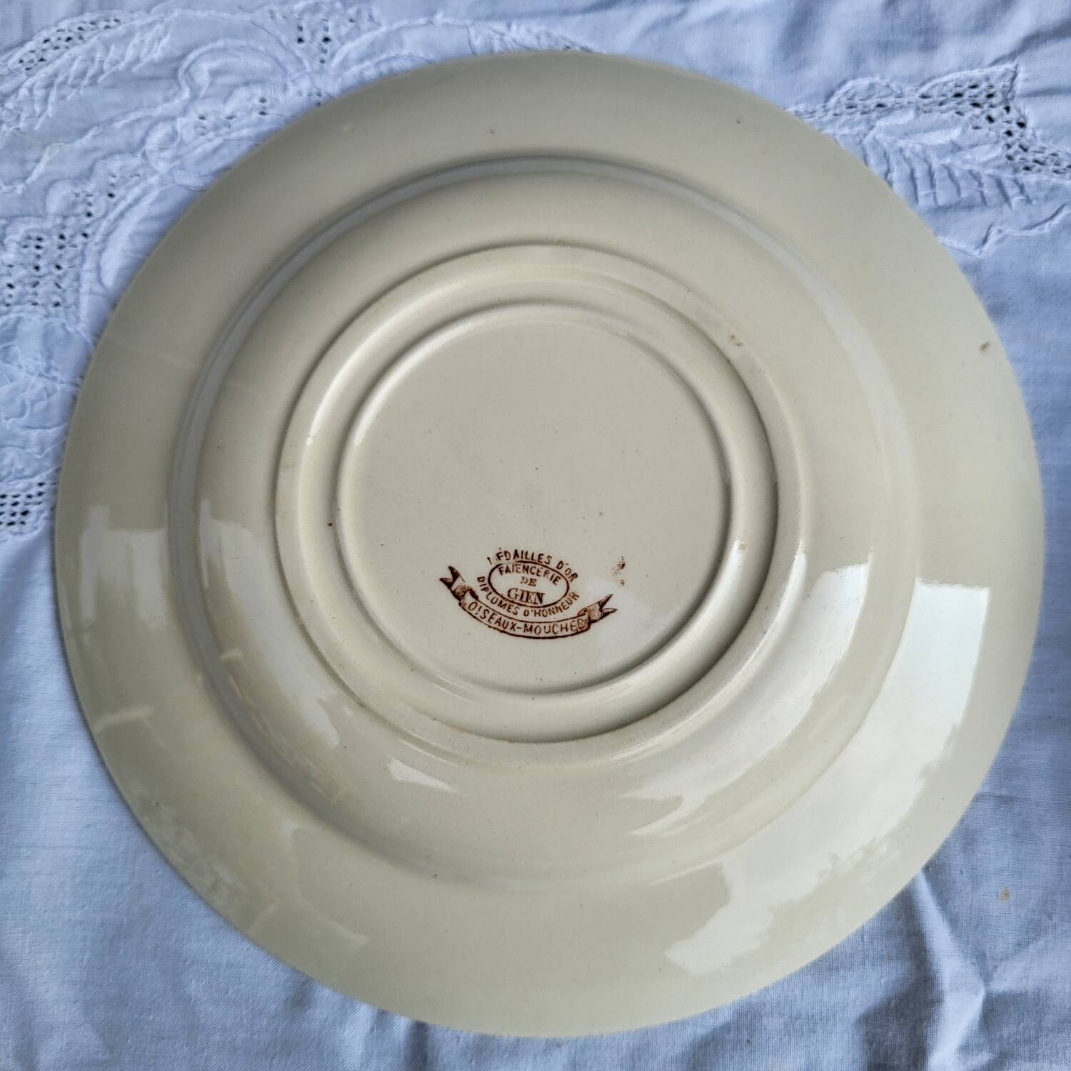 Lot of 4 hummingbird soup plates 1875