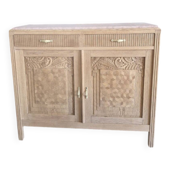 Art Deco buffet in pink marble