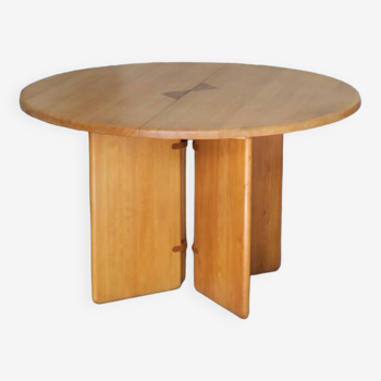 Mid-century massive extendable designer table
