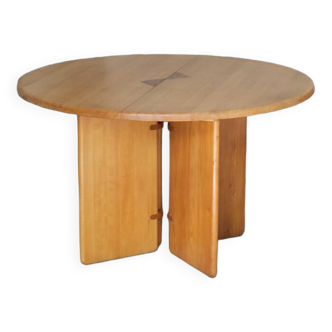 Mid-century massive extendable designer table